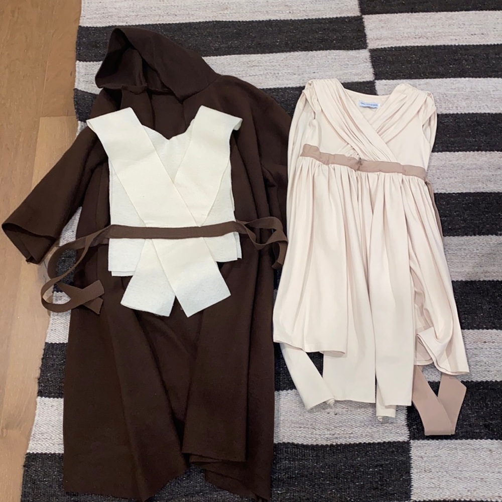 Disney Jedi theme outfits. Girls size 12, boys size 10